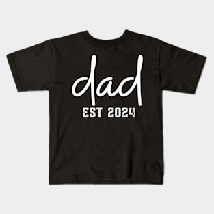 Dad Est 2024 Kids T-Shirt